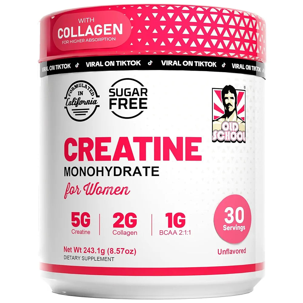 CREATINE MONOHYDRATADA ORIGINAL PARA MUJERES 🍑 3 EN 1 (+COLAGENO) + ENVIO GRATIS 🎁